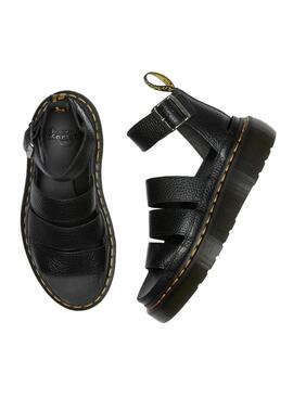 Sandálias Dr. Martens Clarissa II Quad Negro para Mulher.
