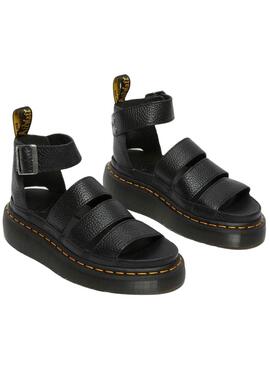 Sandálias Dr. Martens Clarissa II Quad Negro para Mulher.