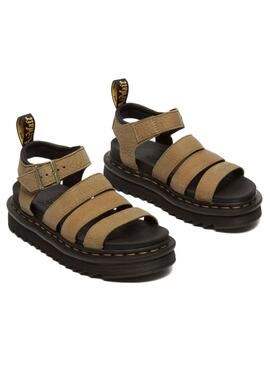 Sandálias Dr. Martens Blaire em Tostado para Mulher.