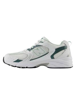 Sapatilhas New Balance 530 Branco Verde Para Mulher.