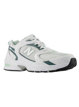 Sapatilhas New Balance 530 Branco Verde Para Mulher.