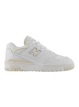 Sapatilhas New Balance 550 Branco Bege Para Mulher.