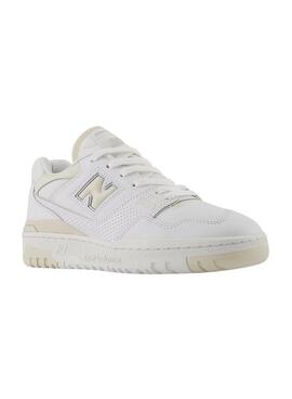 Sapatilhas New Balance 550 Branco Bege Para Mulher.