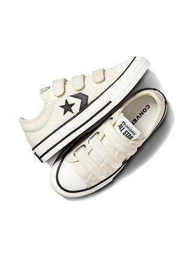 Tênis Star Player Easy-On Bege para Crianças
