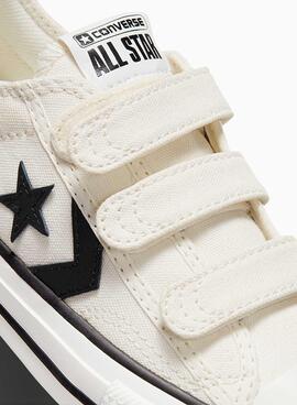 Tênis Star Player Easy-On Bege para Crianças