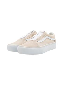 Sapatilhas Vans Old Skool Bege para Mulher.