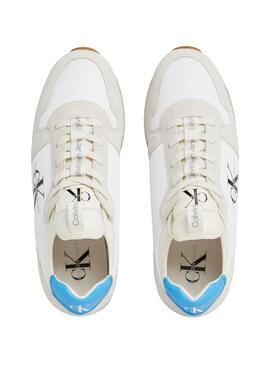 Sapatos Calvin Klein Runner Sock Lace Up Branco