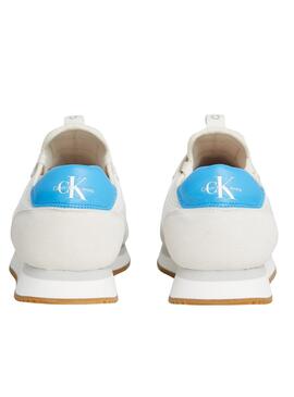 Sapatos Calvin Klein Runner Sock Lace Up Branco
