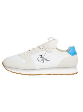 Sapatos Calvin Klein Runner Sock Lace Up Branco