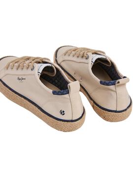 Sapatos Pepe Jeans Port Basic Bege para Homem.