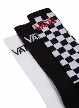 Pacote de Meias Vans Checkerboard para Mulher e Homen