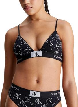 Sutiã Calvin Klein Unlined Triangle Preto