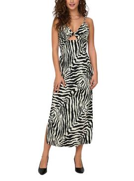 Vestido Only Iris Thalia Zebra para Mulher.