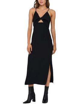 Vestido Only Iris Thalia Negro Para Mulher