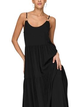 Vestido Only Sandie Negro Para Mulher