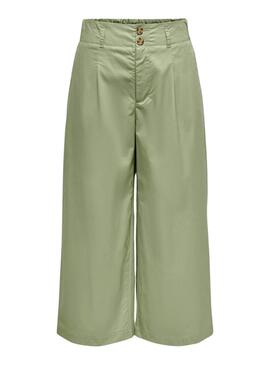 Calça Only Zora Culotte Verde para Mulher.