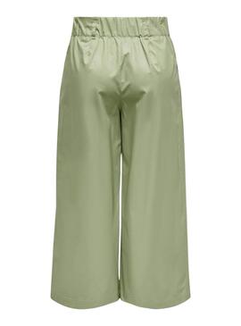 Calça Only Zora Culotte Verde para Mulher.
