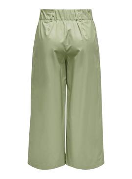 Calça Only Zora Culotte Verde para Mulher.