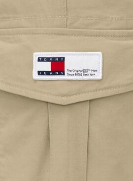 Calça Tommy Jeans Austin Cargo Bege para Homem.