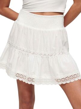 Saia Superdry Ibiza Branca para Mulher