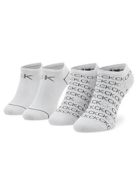 Pack de meias Sneaker brancas 2P para mulher