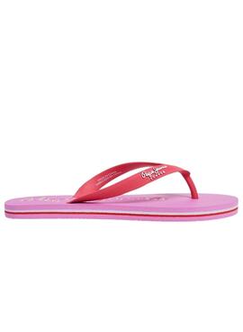 Chinelos Pepe jeans Bay Beach Brand Rosa Para Mulher
