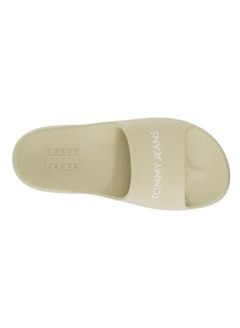 Chinelos Tommy Jeans Chunky Flatform Amarelo Para Mulher.