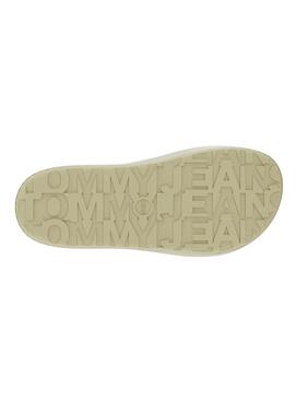 Chinelos Tommy Jeans Chunky Flatform Amarelo Para Mulher.