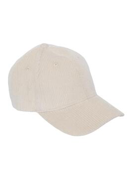 Boné Pieces Nola Branco Roto para Mulher