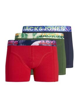 Caixa de cuecas Boxer Jack and Jones Jacpaw Multicolor para Homem