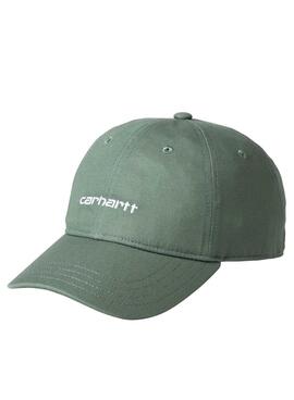 Touca Carhartt Canvas Script Verde Para Homens e Mulheres