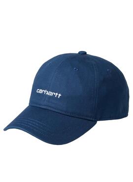 Boné Carhartt Canvas Script Marino para Homens e Mulheres