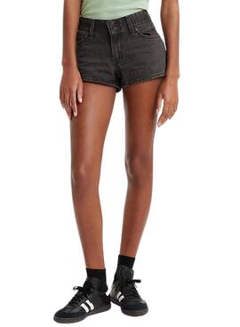 Shorts Levis Superlow Preto para Mulher