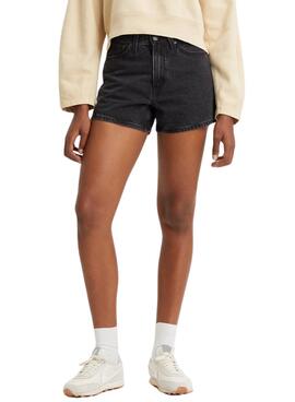 Short Levis 80s Mom Preto para Mulher