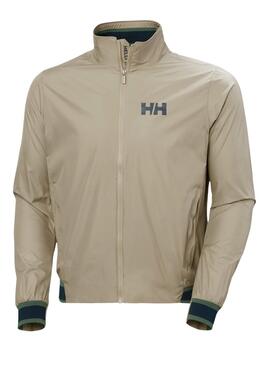 Jaqueta Helly Hansen Salt Windbreaker Marrom para Homem