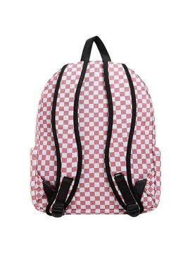 Mochila Vans Old Skool Check Rosa Para Mulher