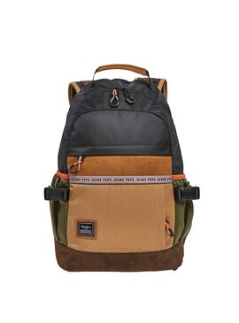 Mochila Pepe Jeans Benji Bege para Homem.