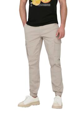 Calça Only and Sons Carter Bege para Homens