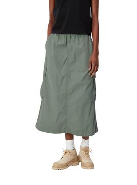 Saia Carhartt Cargo Verde para Mulher.