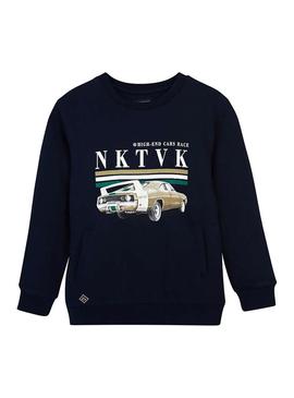Sweat Mayoral Carro Azul Marinho Para Menino