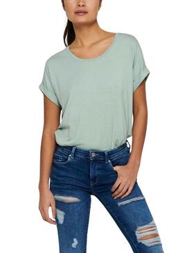 Camiseta Only Moster Turquesa Para Mulher