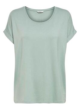 Camiseta Only Moster Turquesa Para Mulher