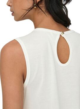 Camiseta Only Flora Branca Para Mulher.
