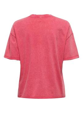 Camisa Only Kinna Fruit Fucsia para Mulher