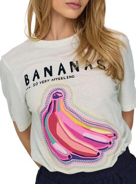 Camiseta Only Blinis Branca Para Mulher