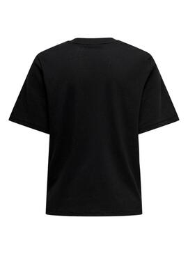 Camiseta Only Binis Negra para Mulher.