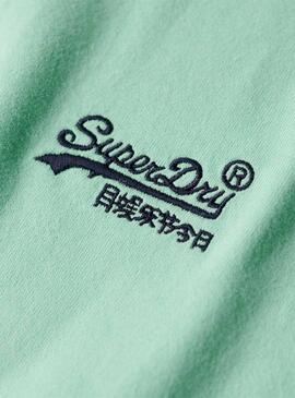 Camisa Superdry Logo Orgânico Verde para Homem