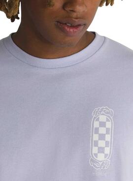 Camiseta Vans Hand Circle Roxa para Homem