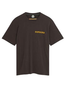 Camiseta Superdry Tatto Graphic Loose Preta para Homem