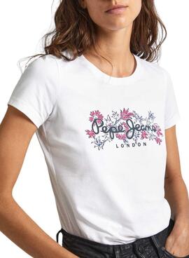 Camiseta Pepe Jeans Korina Branca para Mulher